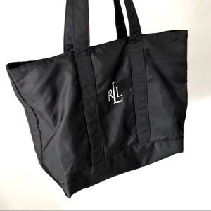 Black Nylon Tote Bag Ralph Lauren Shoulder Carry